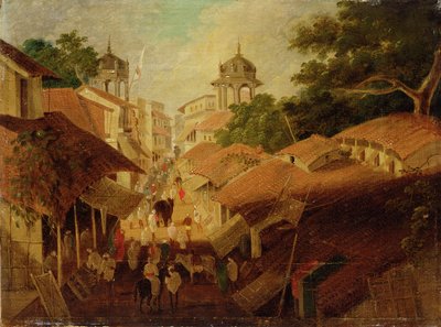 Straße in Patna von Charles d Oyly